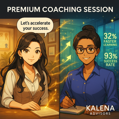 Premium career coaching session video call - intensive coaching with flexible scheduling from Kalena Advisors