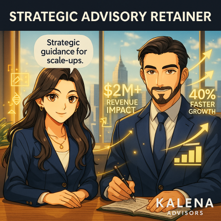 Strategic advisory retainer services - dual expertise in product management and engineering from Kalena Advisors