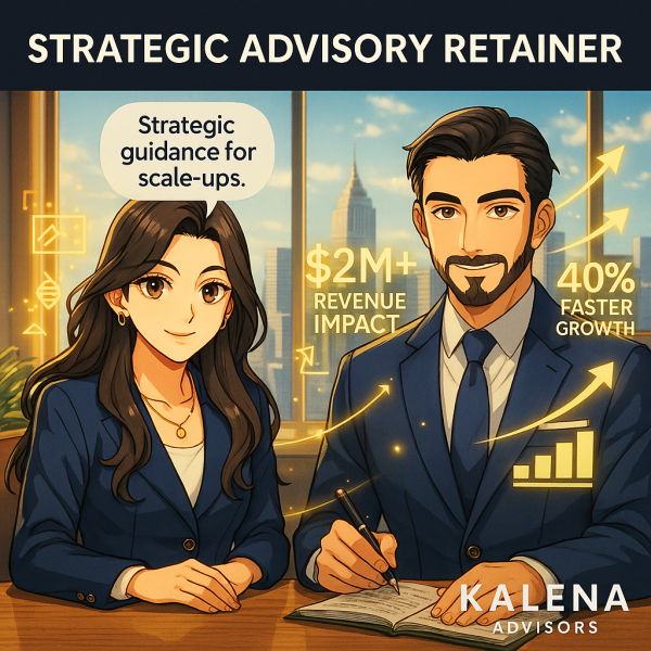Strategic advisory retainer services - dual expertise in product management and engineering from Kalena Advisors
