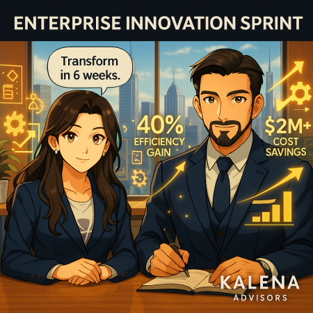 Enterprise innovation sprint - digital transformation and process optimization consulting from Kalena Advisors