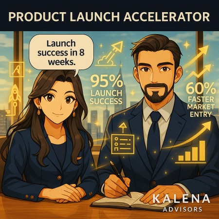 Product launch accelerator program - comprehensive go-to-market strategy and launch execution from Kalena Advisors